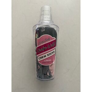 Funky Socks Shake Well Crew Socks 3 Pairs Martini Theme Novelty Shaker Gift Set